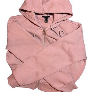 Forever 21 Pink Oversized Long Sleeve Hoodie